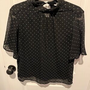 H&M Black Sheer Women's Top